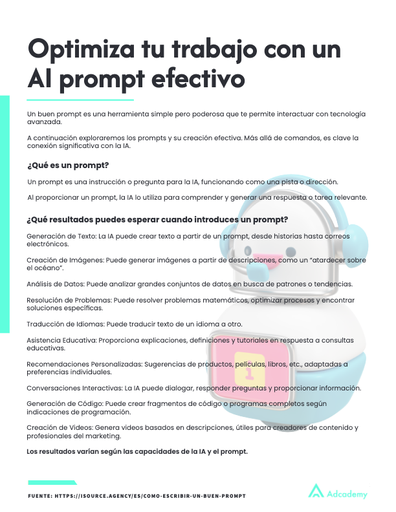 Optimiza tu trabajo con un AI prompt efectivo